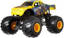 Žaislinis keturratis Mattel Hot Wheels Monster Trucks Skeleton Crew 10607098, geltona sp.