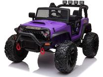 Vaikiškas elektrinis keturratis Lean Toys JC666, juoda sp./violetinė sp.