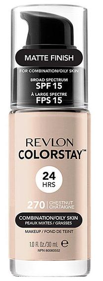 Skystas makiažo pagrindas Revlon Colorstay, SPF 15, 270 chestnut, 30 ml