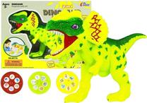 Projektoriai, su priedais, dinozauras Lean Toys 2in1, žalia sp.