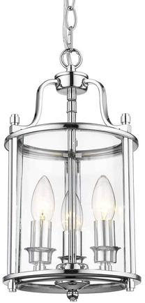 Valgusti rippuv Cosmo Light New York P03427CH, E14, 3 x 40 W, läbipaistev v./hõbe v. / hõbe v., 20 x 37 cm