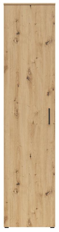 Spinta Black Red White MultiDo, artisan oak sp., 40 cm x 45 cm x 195 cm