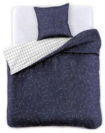 Gultas veļas komplekts DecoKing Constellation, zila krās./balta krās., 70 x 90 cm, 140 x 200 cm