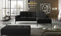 Kampinė sofa Torrense Sawana 14, juoda sp., dešininė, 175 x 265 cm x 98 cm