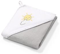 Bērnu dvielis BabyOno Terry Hooded 141/08, pelēka krās., 76 cm x 76 cm