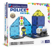 Magnetinis konstruktorius Magna-Tiles Police Patrol 252020MT, 20 vnt., įvairių spalvų