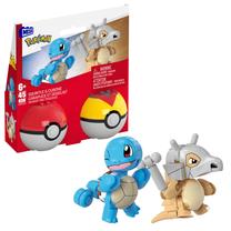Konstruktorius Mattel Mega Bloks Pokemon Squirtle & Cubone HXP15, 45 vnt., įvairių spalvų