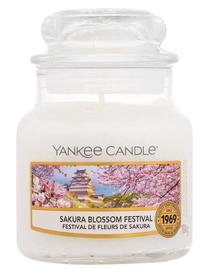 Žvakė, aromatinė Yankee Candle Sakura Blossom Festival, 20 - 30 h, 104 g, balta sp.