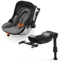 Nešiojama autokėdutė su lopšiu Kiddy Evoluna i-Size 2, pilka sp., 0 - 13 kg
