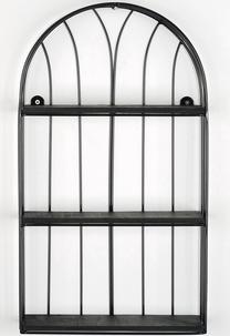 Pastatoma lentyna Kalune Design WR090 792EVL2915, juoda sp., 60 cm x 27 cm x 10 cm