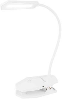 Настольная лампа с зажимом Blow LB-03, LED, белый цв./белый цв.