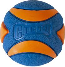 Игрушка для собаки, мячик Chuckit! Ultra Squeaker 52069, 7.6 см, синий цв./oранжевый цв., L