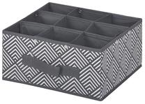Organizators, paredzēts uzglabāšanai Kuchinox Jamajka, balta krās./grafīta krās., 26.5 x 26.5 x 13 cm