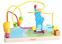 Развивающая игра Iwood Wooden Bead Roller Coaster