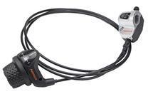 Pavarų perjungimo rankenėlė Shimano Nexus 3 ASL3S41E195LS, plastikas/guma, sidabro sp./juoda sp.