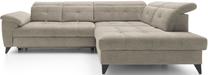 Kampinė sofa Inferne Raquel 20, smėlio sp., dešininė, 297 x 210 cm x 107 cm