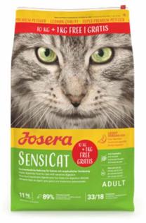 Kuiv kassitoit Josera Sensicat Adult Sensitive, linnuliha, 11 kg