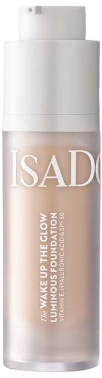 Skystas makiažo pagrindas IsaDora The Wake Up The Glow Luminous, SPF 50, 1n neutral, 30 ml
