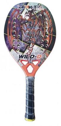 Padel tenisa rakete Rakkettone Wild-D, daudzkrāsaina