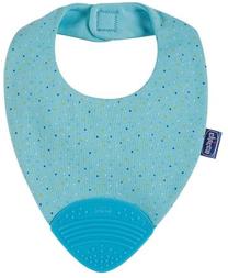 Lācīte zīdainim Chicco Gummy Bib, zila krās., gumija/tekstilmateriāls, 2 mēn.