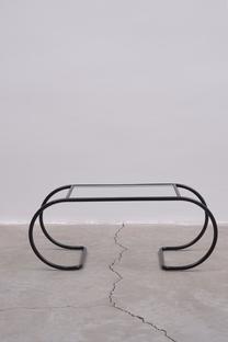 Kavos staliukas Kalune Design Layer, juoda sp., 100 cm x 40 cm x 40 cm