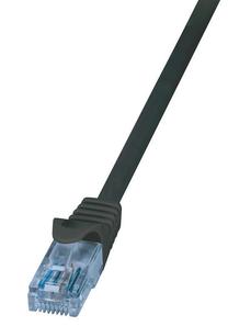 Laidas Logilink Patch Cat.6A 10GE Home U/UTP RJ-45 8P8C, RJ-45 8P8C, 0.5 m, juoda sp.