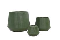 Gėlių vazonas Domoletti LT14769-3S, keramika/molis, Ø 50 cm, žalia sp.