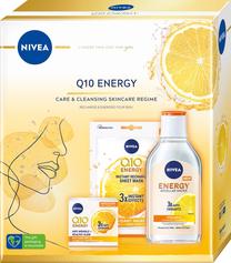 Veido priežiūros priemonių rinkinys Nivea Q10 Energy, 450 ml