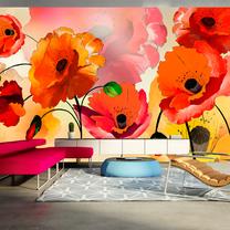 Fototapete Artgeist Velvet Poppies, 280 cm x 500 cm