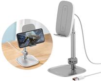 Belaidis įkroviklis Baseus SUWY-D0S Universal phone charger, USB/Qi, sidabro sp., 15 W