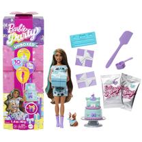 Кукла с аксессуарами Mattel Barbie Party Unboxed Pet Birthday, 25 см, синий цв.