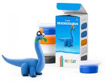 Plastilinas Hey Clay Brachiosaurus, įvairių spalvų