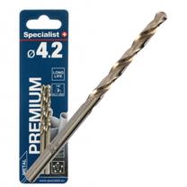 Metalo grąžtas Specialist+ Premium, medienai/metalas/plastikas, cilindrinis, 4.2 mm x 7.5 cm