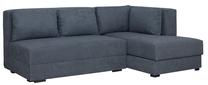 Kampinė sofa - lova Bodzio Judyta Classic, grafito sp., dešininė, 155 x 225 cm x 77 cm