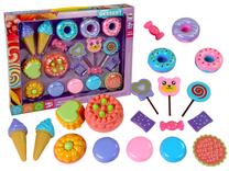 Žaisliniai virtuvės reikmenys, saldumynų rinkinys Lean Toys Sweet Dessert, įvairių spalvų