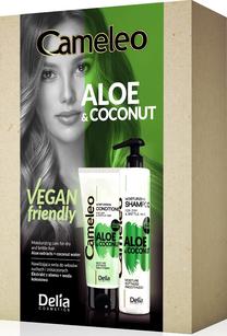 Набор средств по уходу за волосами Delia Cosmetics Cameleo Aloe & Coconut, 450 мл