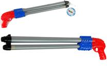 Žaislinis vandens šautuvas Lean Toys, 55 cm Mėlyna sp./Raudona sp./Pilka sp.
