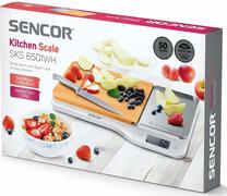 Elektroninės virtuvinės svarstyklės Sencor SKS 6501WH, ruda sp./balta sp.
