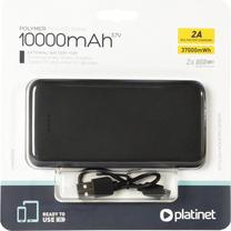 Akupank Platinet PMPB10T, 10000 mAh, must v.
