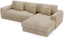 Kampinė sofa Polak Meble Happy, smėlio sp., dešininė, 310 x 190 cm x 80 cm