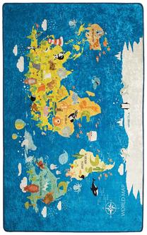 Ковер Conceptum Hypnose World Map 876CHL1006, многоцветный, 290 см x 200 см