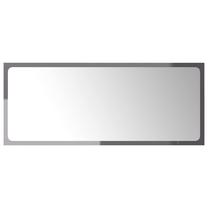 Spogulis VLX Bathroom Mirror, stiprināms, 90 cm x 37 cm, gaiši pelēka krās.