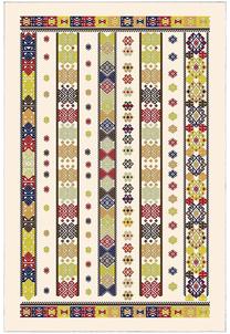 Vonios kilimėlių rinkinys Foutastic 299ANR1629, įvairių spalvų, 60 cm x 150 cm