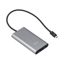 Adapteris i-Tec Thunderbolt 3 Dual HDMI Video Adapter Thunderbolt 3, HDMI, melna krās.