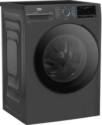 Veļas mašīna Beko BM3WFSU48415ADC, 8 kg, melna krās.