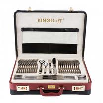 Galda piederumu komplekts King Hoff Cutlery Set, sudraba krās., 84 gab.