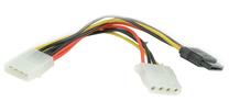 Laidas Gembird 4 pin Molex female, SATA 4-pin / Molex male, 0.13 m