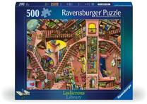 Pusle Ravensburger Ludicrous Library, 36 cm x 49 cm, 500 tk, mitmevärviline