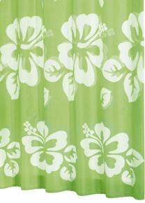Dušas aizkars Ridder Flowerpower 42355, zaļa krās., 200 cm x 180 cm
