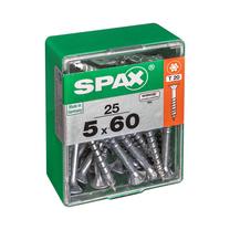 Varžtas, universalieji Spax, 5 x 60 mm, balta sp., 25 vnt.